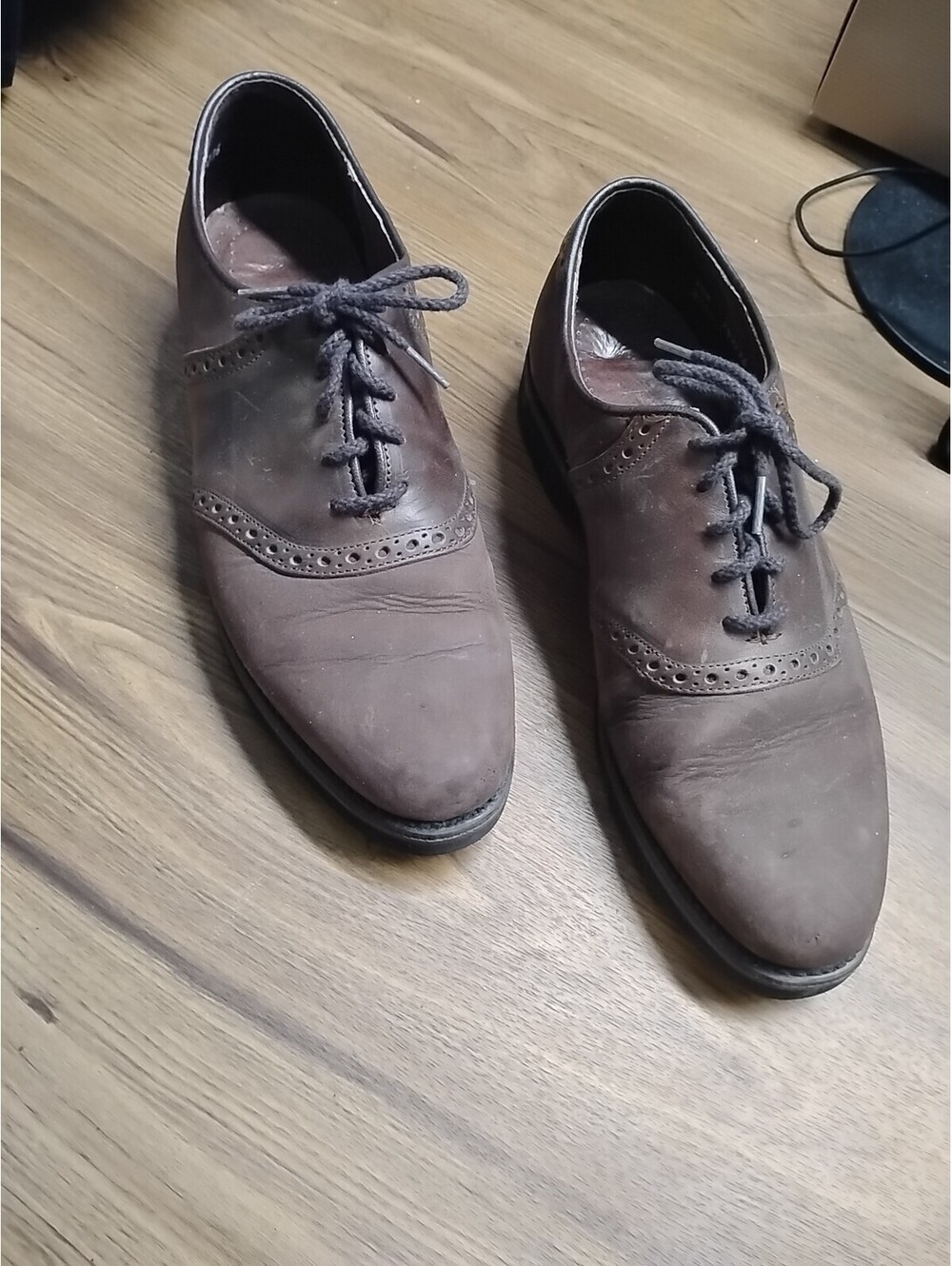 Dexter Men Brown Saddle Oxfords 9.5 M